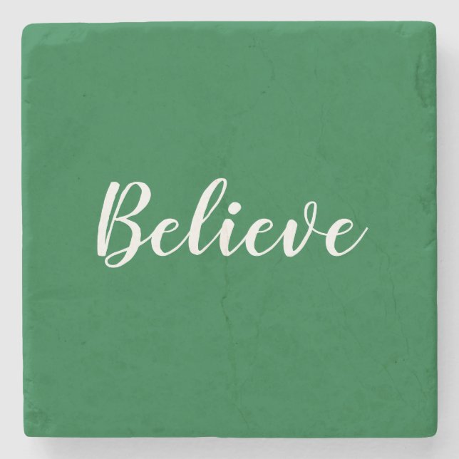 Believe Stone Coaster (Front)