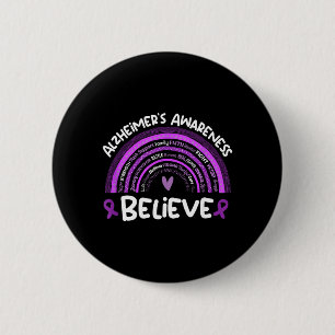 Believe Support Hope Strength Month Alzheimers 6 Cm Round Badge