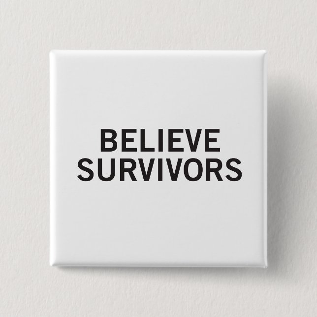 Believe Survivors 15 Cm Square Badge (Front)