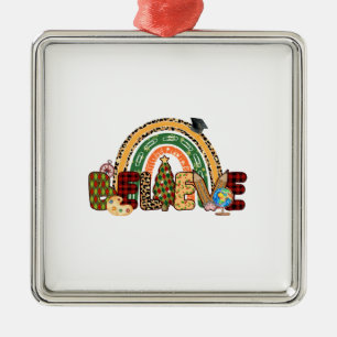 Believe Teacher Metal Ornament