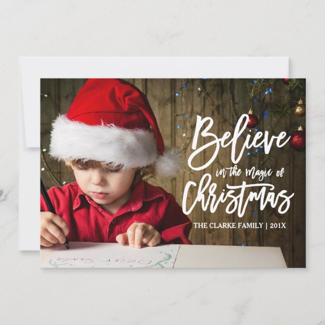 Believe | The Magic of Christmas Holiday Card (Front)
