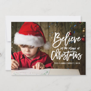 Believe The Magic of Christmas Holiday Card