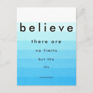 Believe There Are No Limits Postcard