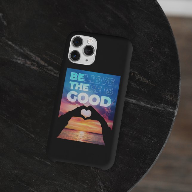 Believe There Is Good Heart Graphic Case-Mate iPhone Case (Creator Uploaded)