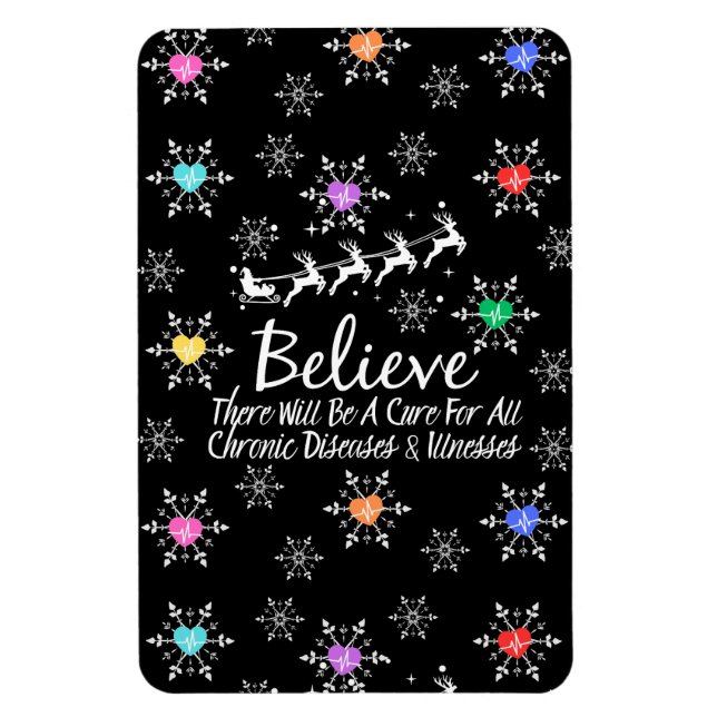 Believe There Will Be A Cure  Magnet (Vertical)
