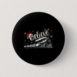 Believe Train Christmas North Pole Polar Express F 6 Cm Round Badge