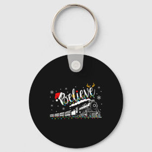 Believe Train Christmas North Pole Polar Express F Key Ring