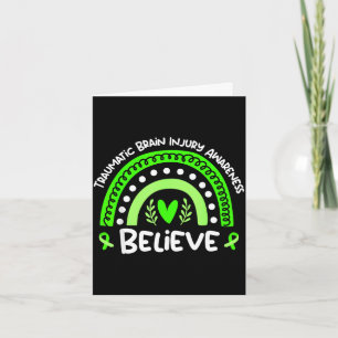 Believe traumatic brain injury awareness month card
