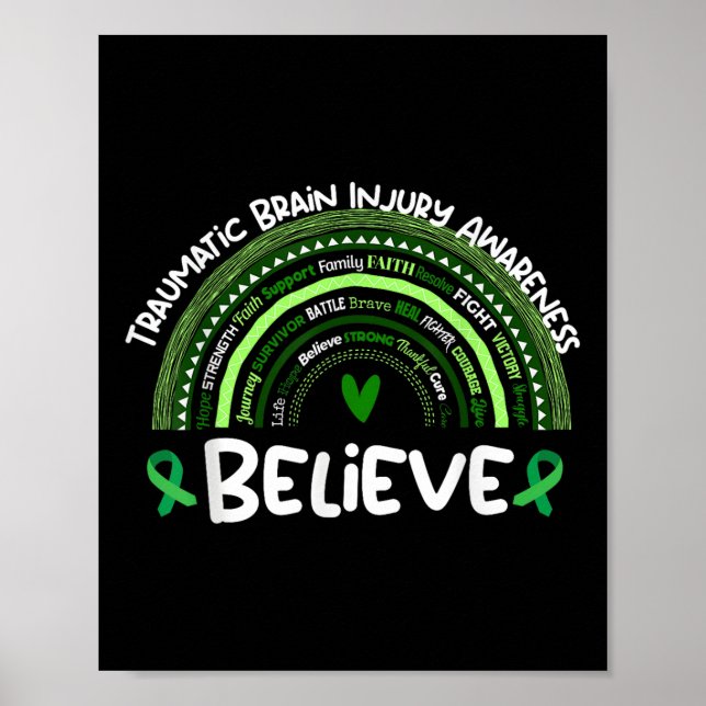 Believe _ Traumatic Brain Injury Awareness Month  Poster (Front)