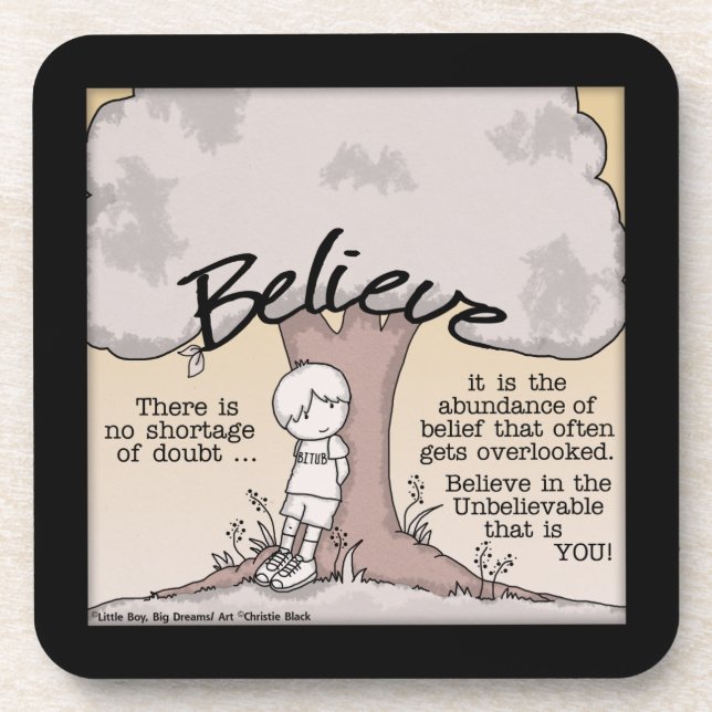Believe Tree Coaster (Front)