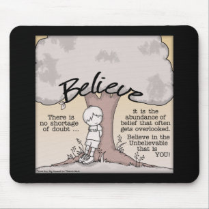 Believe Tree Mouse Pad