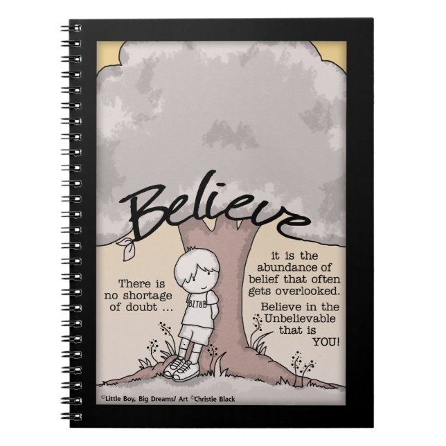 Believe Tree Notebook (Front)