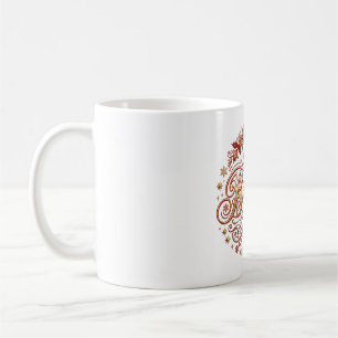 Believe Vintage Script Christmas Design Coffee Mug