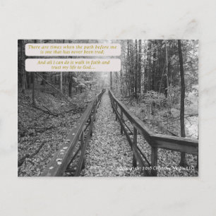 Believe - "Walk In Faith" Postcard