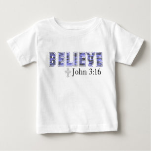 Believe With Cross Toddler Tee