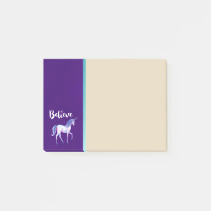 Believe with Unicorn In Pastel Watercolors Post-it Notes