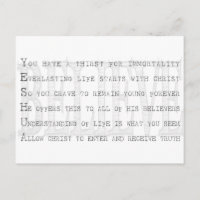 Believe Yeshua. Christian