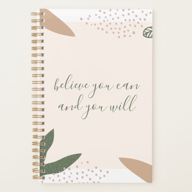 Believe You Can Planner (Front)