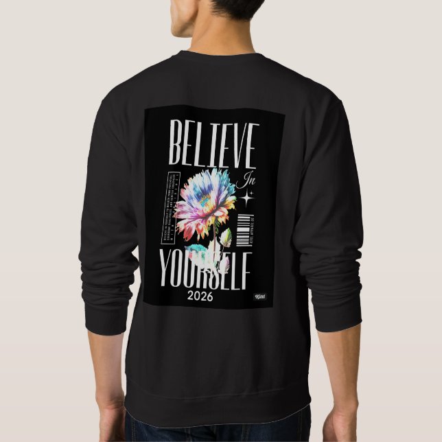 Believe your self Logo on top of the T-shirt logo (Back)