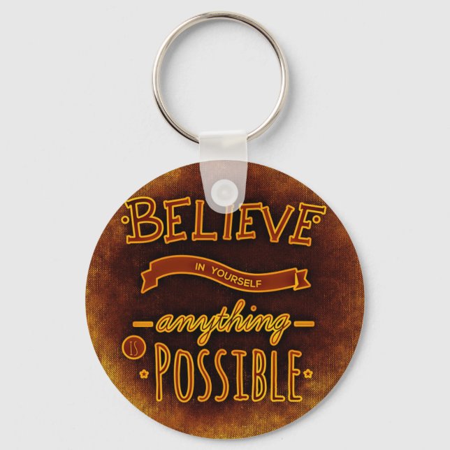 Believe yourself key ring (Front)