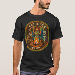 Believer Camp Mothman Alien Vintage Scout Ufo T-Shirt