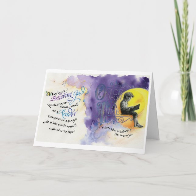 Believing God/Reader, Folded Greeting Card, 5"x7" Card (Front)