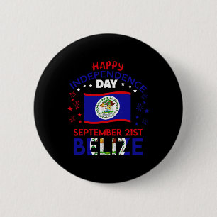 Belise 43rd Independence Day Belizean Pride Belise 6 Cm Round Badge