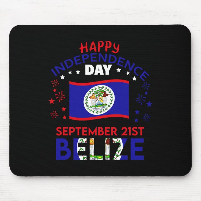 Belise 43rd Independence Day Belizean Pride Belise Mouse Pad (Front)