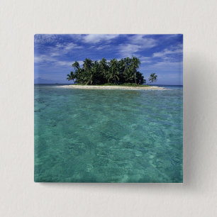 Belise, Barrier Reef, Unnamed island or cay. 15 Cm Square Badge