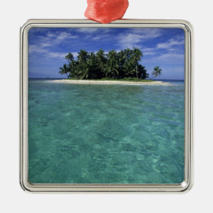 Belise, Barrier Reef, Unnamed island or cay. Metal Tree Decoration