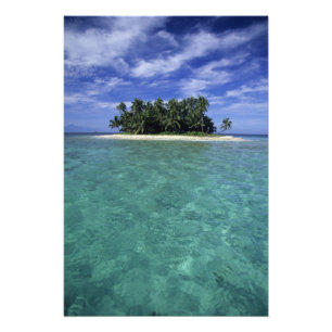 Belise, Barrier Reef, Unnamed island or cay. Photo Print