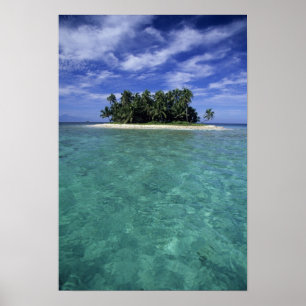 Belise, Barrier Reef, Unnamed island or cay. Poster
