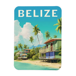 Belise Beach House Travel Souvenir Magnet