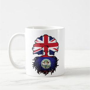 Belise Belizean British UK Tree Roots Flag Coffee Mug