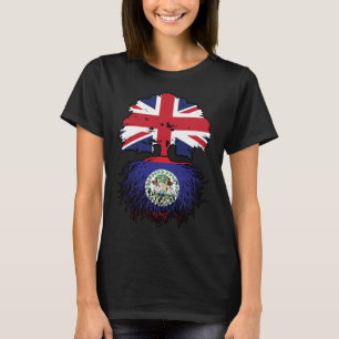 Belise Belizean British UK Tree Roots Flag T-Shirt