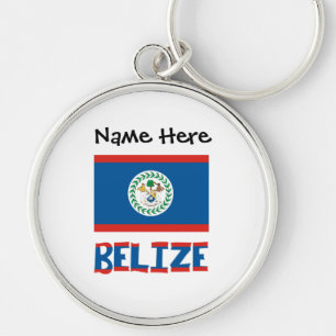 Belise Belizean Flag Personalised  Key Ring