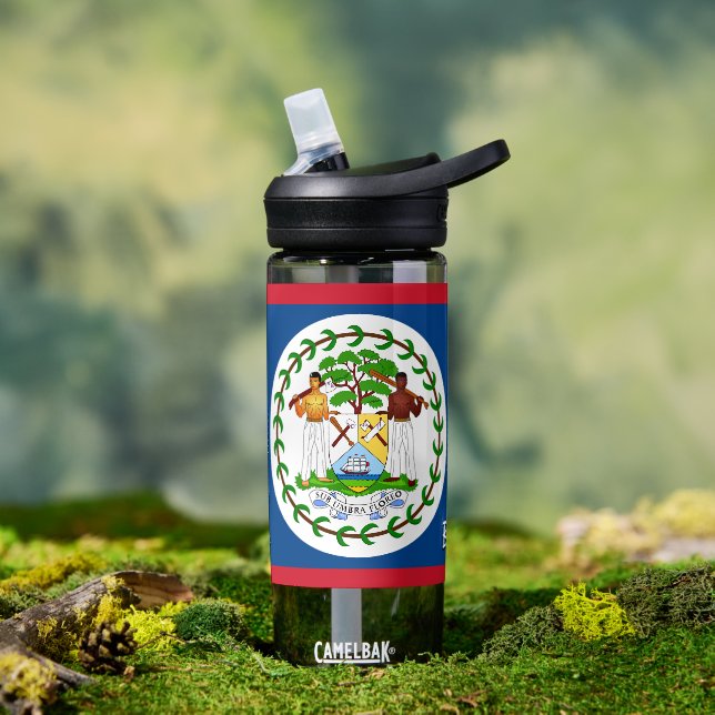 Belise bottle, patriotic Belizean Flag Water Bottle (Outdoor)