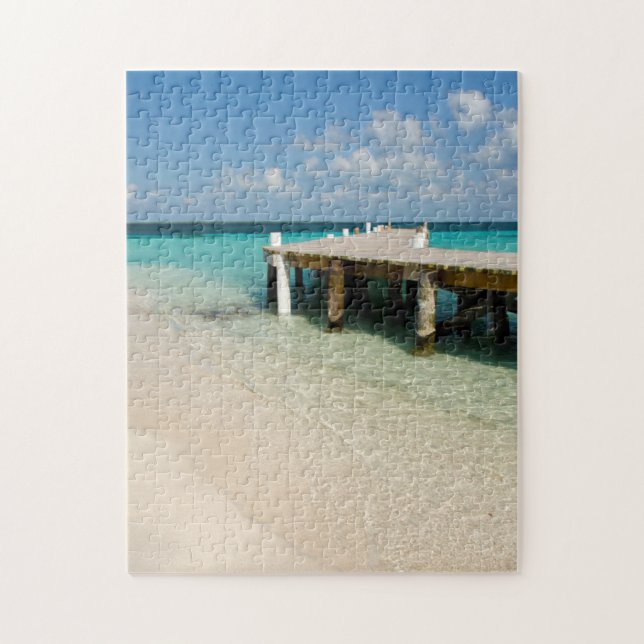Belise, Caribbean Sea, Goff Caye. A Small Island Jigsaw Puzzle (Vertical)