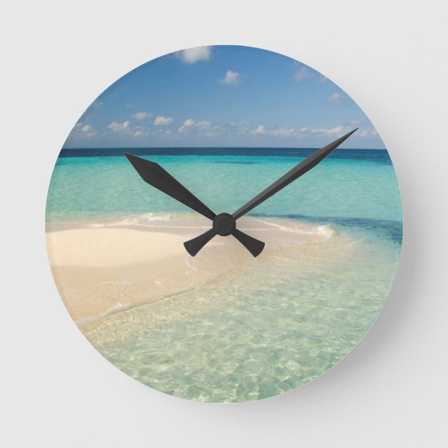 Belise, Caribbean Sea. Goff Caye, A Small Island Round Clock (Front)