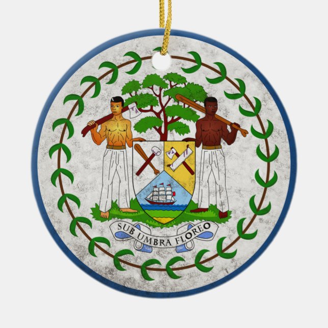 Belise Ceramic Ornament (Front)