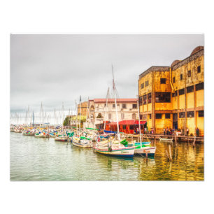 Belise City Harbour Photo Art Print