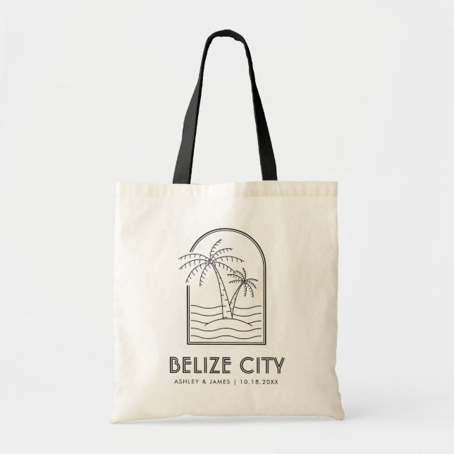 Belise City Wedding Weekend Destination Wedding Tote Bag (Front)