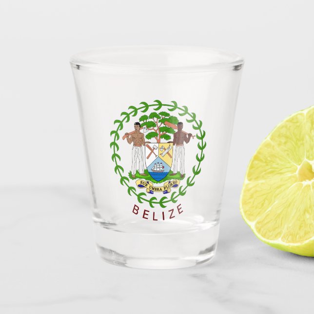 Belise Coat of Arms Shot Glass (Front)