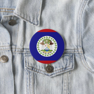 Belise flag 7.5 cm round badge