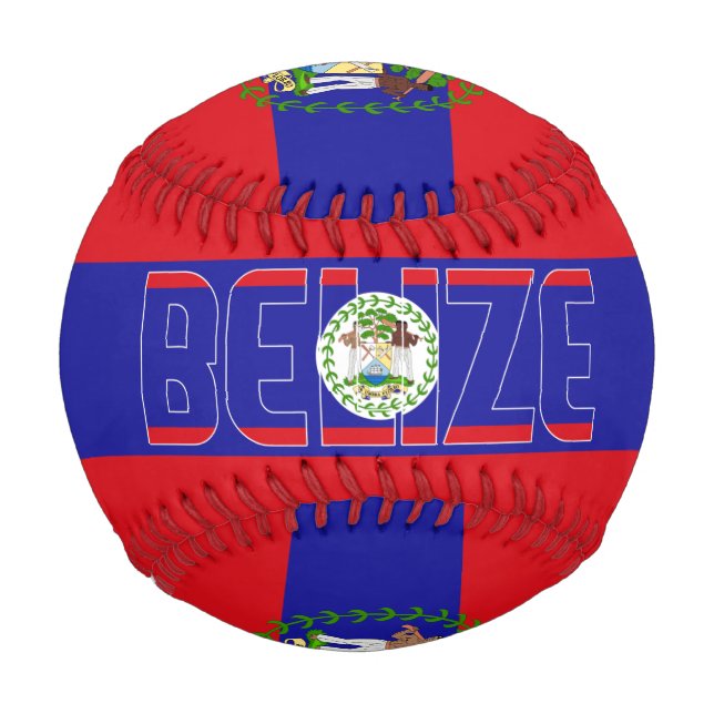 Belise Flag and Coat of Arms Patriotic Baseball (Front)