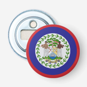 Belise Flag Coat of Arms Bottle Opener