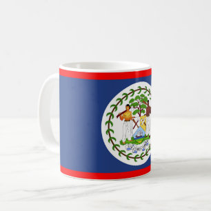 Belise flag country symbol coffee mug
