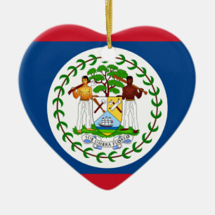Belise Flag Heart Ornament