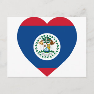 Belise Flag Heart Postcard