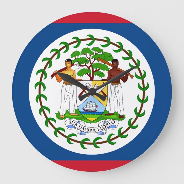 Belise Flag Large Clock (Front)